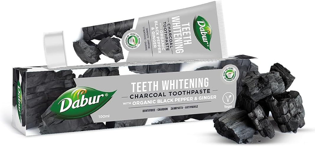Dabur Teeth Whitening Charcoal Toothpaste 100ml