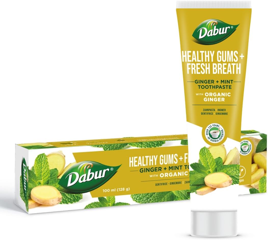 Dabur Healthy Gums Fresh Breath Ginger And Mint Toothpaste 100ml