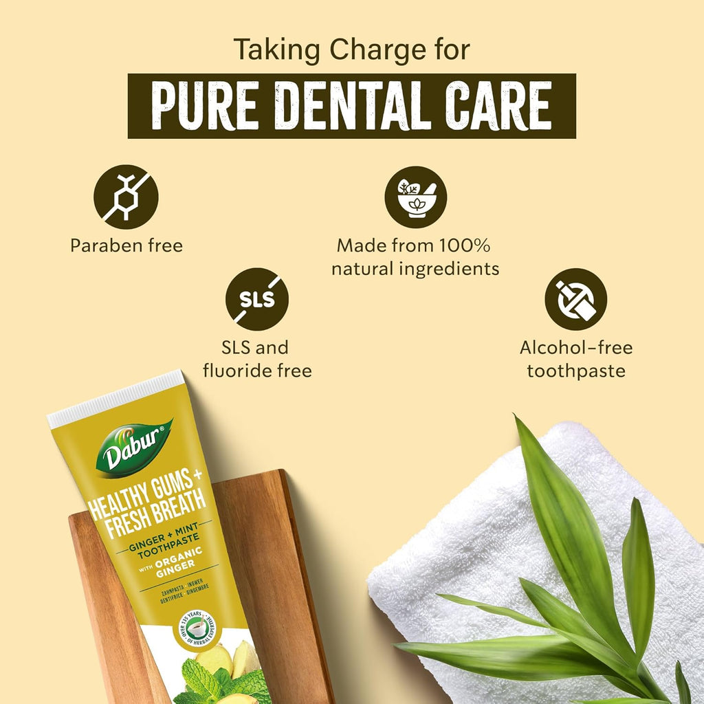 Dabur Healthy Gums Fresh Breath Ginger And Mint Toothpaste 100ml