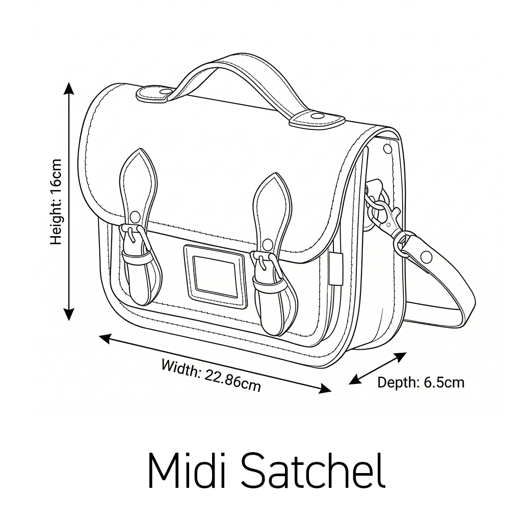 Union Jack Midi Satchel - Navy