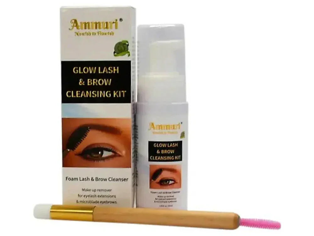 Ammuri Lash & Brow Cleansing Kit: Eyelash Extension Shampoo Kit
