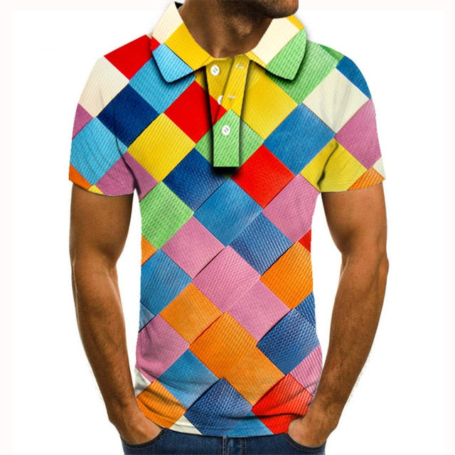 Polo shirt men men clothing polo shirt men Summer Men's Short Sleeve Polo Shirt High Quality Men Printed Polo Shirt