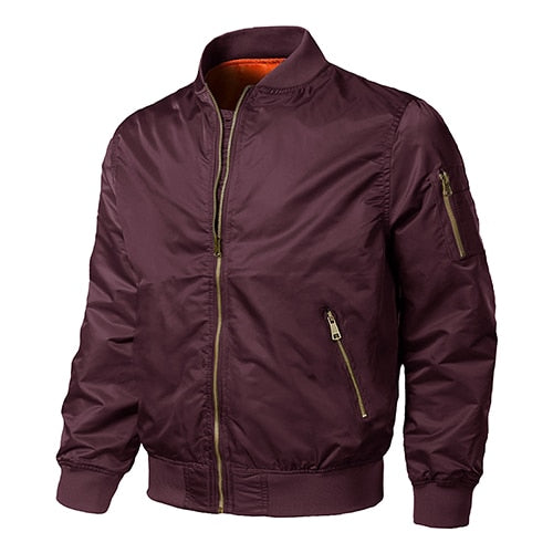 Winter Jackets Men MA1 Bomber Pilot Coat Thermal Padded Casual Baseball Varsity Jacket Male Military Army Windbreaker