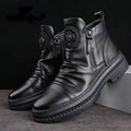 Men'S Korean-Style Zipper Casual Shoes